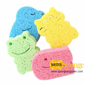 Animal shape bath cellulose sponge for kids