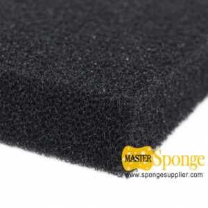 large pore black coarse foam for water treatment