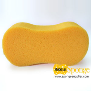 8 shaped Yellow Perforated Water Absorbent grout sponge auto car wash sponge